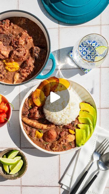 Recipe For Stew, Best Bean Soup, Beans Stew, Braised Meat, Caribbean Kitchen, Rice Avocado, Stew Peas, Fried Plantain, Island Recipes