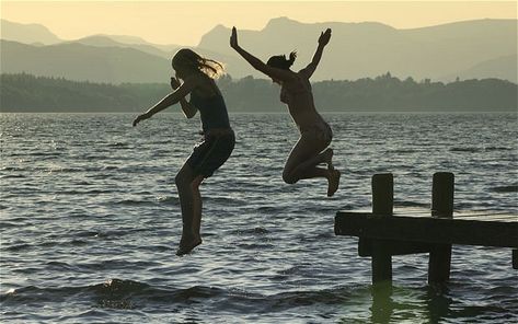 Jumping Into Lake, Summer To Do List, Lake Dock, Wild Swimming, Travel Content, Adventure Holiday, Summer Plans, Summer Bucket Lists, Mountain Lake