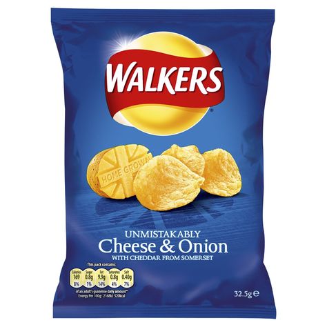 British Crisps, Prawn Cocktail Crisps, Ready Salted Crisps, Onion Crisps, Cheese And Onion Crisps, Salt And Vinegar Crisps, British Snacks, Walkers Crisps, International Snacks