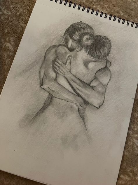 Find your Soulmate Sketch | Law of Attraction Couple Drawing Simple Cute, How To Draw Romantic Couple, Drawing Ideas Couples Hugging, Lovely Couple Drawing, Aesthetic Couple Pencil Sketches, Art Sketches Romantic, Meaningful Love Drawing, Drawing Hugging Couple, Couples Pencil Sketch