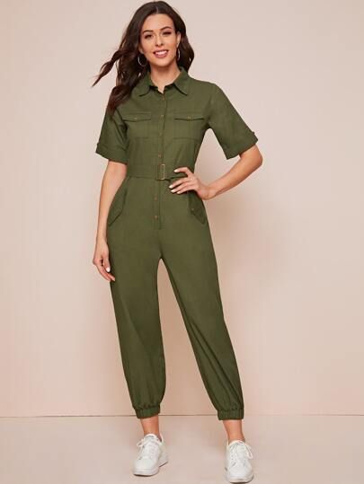 Jumpsuit Styling Ideas, Utility Jumpsuit Outfit, Jumpsuit Styling, Button Up Jumpsuit, Utility Jumpsuit, Rompers Online, Jumpsuit Outfit, Casual Spring Outfits, Street Style Winter