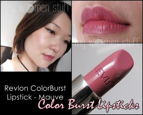 revlon colorburst lipstick in Mauve Universal Lipstick Shades, Mauve Lipstick, Revlon Colorburst, Revlon Color, Hard Candy Makeup, Colour Season, Lip Color Lipstick, Color Clothes, Color Burst