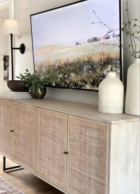 Wireless Wall Sconces, Tv Console Decor, Home Gel Nails, Tv Stand Decor, Sconces Living Room, Tv In Bedroom, Decor Home Living Room, Apartment Inspiration, Living Room Decor Apartment