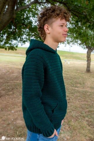 Crochet Hoodies For Men, Free Crochet Patterns Mens Sweaters, Men’s Crochet Pattern Free, Crocheted Hoodie Pattern Free, Hooded Crochet Sweater, Crochet Hoodie Pattern Free Men, Men's Crochet Hoodie Free Pattern, Men Crochet Sweater Pattern, Men’s Crochet Hoodie Pattern