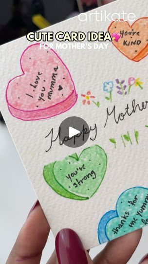 4.6K views · 172 reactions | REMINDER: It’s still not too late to make a Mother’s Day card, grab your stationery and get ready! 💐 🌸

Here’s a quick and easy card idea that you can make in under 5 minutes!💡 

Products used:
-mt washi tape
-Doms kneadable Eraser 
-Deli WU12-6C Macaron Highlighter
-Deli EQ900-06 Fine Liner set
-Deli WC112-12 Colored Pencil 
-Doms pigment liner 

Check out all your favourite art, craft & stationery brands on Artikate ✨🎨

.
.
.
#art #artlover #explore #foryourpage #soothing #relaxing #artreels #artprocess #paintingprocess #processvideo #aesthetic #artwork #trendingaudio #diypainting #valentine #trendingreels #arttutorial #tutorial #paintingtutorial #coquette #diycrafts #diy #artmaterials #artsupplies #valentinesgift
#aesthetic #ａｅｓｔｈｅｔｉｃ
[diy art ideas art Diy Art Ideas, Kneadable Eraser, Stationery Brands, Aesthetic Artwork, Aesthetic Diy, Stationery Craft, Aesthetic Aesthetic, Process Art, Painting Process