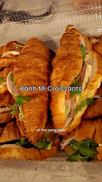 Costco Croissants, Banh Mi Sandwich Recipe, Thai Party, Maggi Seasoning, Ham Rolls, Asian Diet, Hearty Food, Kewpie Mayo, Banh Mi Sandwich