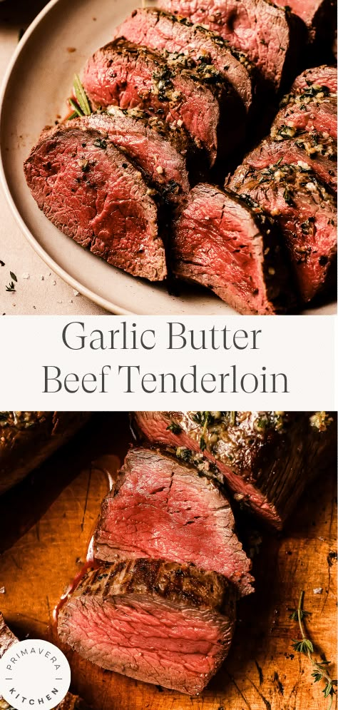 How To Cook Tenderloin, Beef Tenderloin Recipes Oven, Beef Tenderloin Oven, Garlic Butter Scallops Recipe, Tenderloin Steak Recipes, Best Beef Tenderloin Recipe, Tenderloin Recipes Oven, Perfect Beef Tenderloin, Venison Tenderloin Recipes