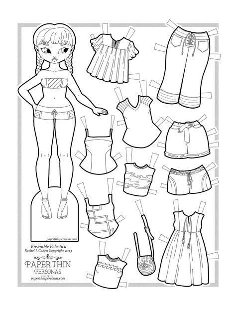 Unique Paper Doll Designs: DIY Templates to Get Started Paper Dolls To Color Free Printables, Coloring Paper Dolls Printable, Coloring Paper Dolls, Paper Doll Coloring Pages Free Printable, Printable Paper Dolls Free Templates, Free Paper Doll Printable Templates, Lol Paper Dolls Printable Free, Diy For Birthday, Paper Dolls Printable Free