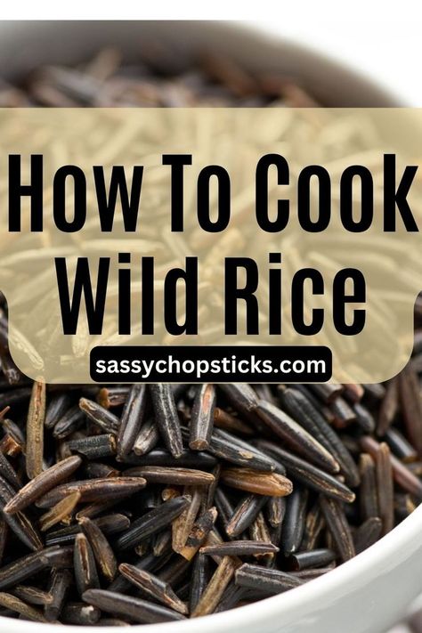 Learn how to cook wild rice perfectly on the stovetop, in a rice cooker or Instant Pot for a nutritious and delicious addition to meals. Wild Rice In Rice Cooker, How To Cook Wild Rice, Perfect Rice Stovetop, How To Cook Wild Rice In Rice Cooker, How To Cook Sticky Rice In Rice Cooker, Cook Jasmine Rice On Stove, Cooking Wild Rice, Wild Rice, Rice Cooker