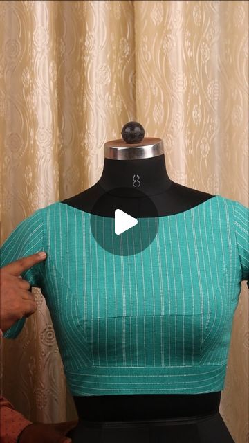 Saree Blouse Patterns Sewing Tutorials, Saree Blouse Sewing Tutorial, Blouse Sewing Tutorial, Blouse Making Tutorials, Blouse Pattern Making, Blouse Stitching Designs, New Latest Blouse Pattern, How To Stitch Blouse, Latest Blouse Patterns