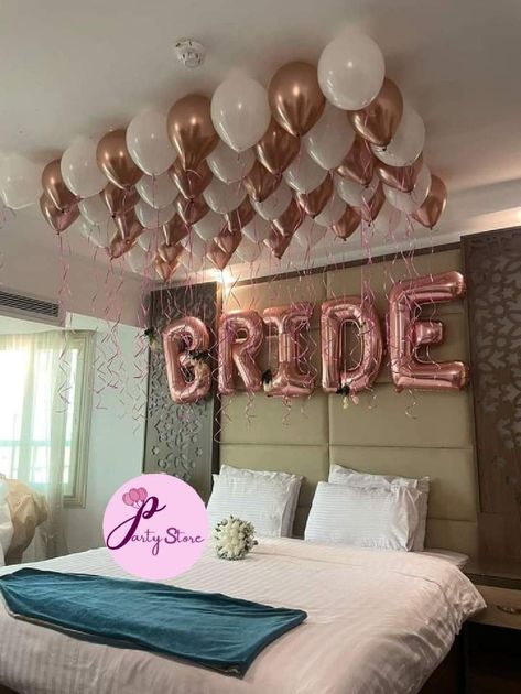 Bride To Be Balloons, Brides Room, Bridal Room, Visual Merchandiser, Bridal Shower Inspo, Wedding Decor Style, Balloon Gift, Engagement Decorations, Room Setup