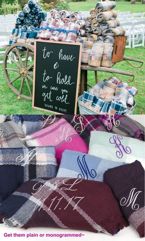 Where to Buy Wedding Blankets for Guests in Bulk | Emmaline Bride® Wedding Verses, Creative Wedding Favors, Wedding Favors Fall, Wedding Blankets, Blanket Shawl, Wedding Favors Cheap, Wedding Winter, Wedding Gifts For Guests, Diy Wedding Favors