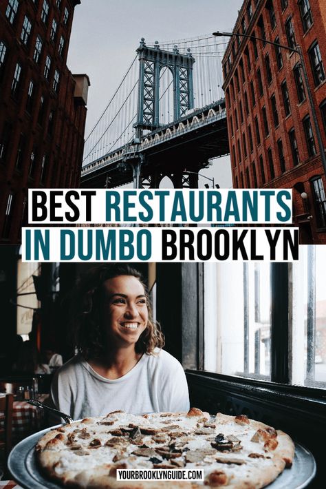 Dumbo Brooklyn Restaurants, Best Brooklyn Restaurants, Best Restaurants In Brooklyn Ny, Brooklyn Lifestyle, Brooklyn Restaurants, Dumbo New York, Bridge Restaurant, Brooklyn Guide, Dumbo Nyc