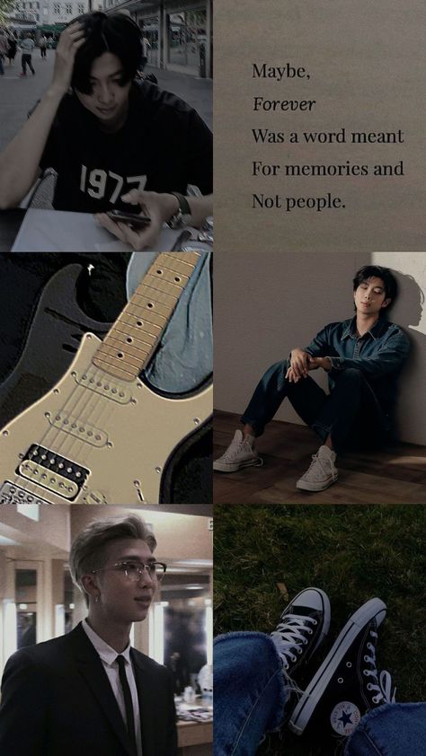 Rm Collage Aesthetic, Rm Aesthetic, Namjoon Aesthetic, Bts Polaroid, Phone Photo Editing, Movies Quotes Scene, Bts Aesthetic Wallpaper For Phone, Rap Lines, Korean Aesthetic