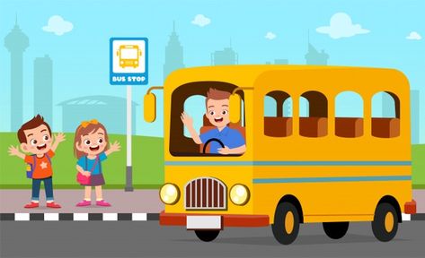 School Bus, 80 Best Free Graphics on Freepik Kids Bus, Bus Drawing, Bus Cartoon, School Illustration, Braces Colors, Reading Comprehension Skills, Girl Sleeping, Learning The Alphabet, School Kids