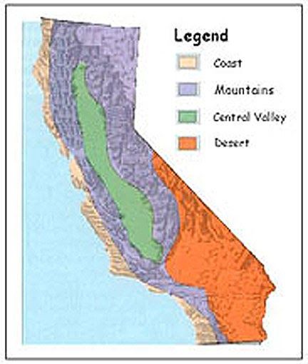 Welcome Fourth Graders to your California Regions Web Page! California is the third largest state in the United States and is divided i... California History Projects, Geography Terms, Teaching Maps, Third Grade Social Studies, California Regions, 3rd Grade Social Studies, Mission Projects, 4th Grade Social Studies, Ca History