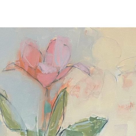 Lynn Johnson, Abstract Floral Art, Acrylic Flowers, Flower Shape, Abstract Floral, Flower Drawing, Abstract Art Painting, Floral Art, Tulips