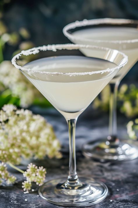 Elderflower Martini Elderflower Martini, Classic Martini, Lime Peel, Dry Vermouth, Blooming Garden, Best Shakes, Flavored Drinks, Evening Cocktail, Fresh Lime