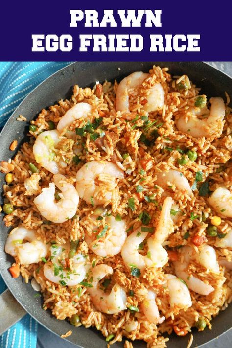 Use Leftover Rice, Prawn Fried Rice, Frozen Mixed Vegetables, Slower Cooker, Nacho Dip, Egg Fried Rice, Hearty Lunch, Authentic Chinese Recipes, Best Seafood Recipes