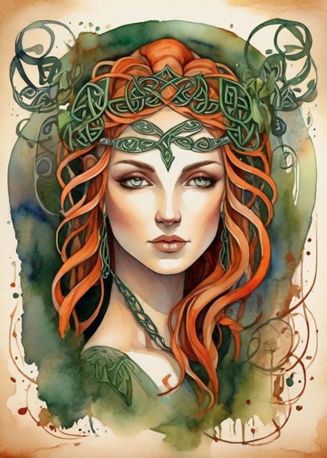 Celtic Witch, Celtic Magic, Celtic Deities, Celtic Runes, Modern Witchcraft, Irish Goddess, Celtic Myth, Sacred Groves, Celtic Festival