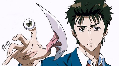 Migi Parasyte, Parasyte Anime, Glitch Wallpaper, Anime Tattoo, Eren And Mikasa, Cool Sketches, Anime Tattoos, Manga Characters, The Winner