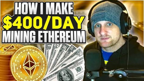 https://youtu.be/XAB7Oh34oPA Making $400 a Day Mining Ethereum A block of transactions is mined and added to the Ethereum blockchain. As with Bitcoin, Ethereum uses a proof-of-work (PoW) consensus mechanism.Day Mining Ethereum is the lifeblood of PoW. A block of transactions is mined in order to be added to the Ethereum blockchain. Ethereum uses the same proof-of-work consensus mechanism as Bitcoin. The mining process is the lifeblood of proof-of-work. Ethereum miners - compu... Ways To Get Rich, Ethereum Mining, Commodity Trading, Digital Coin, Candlestick Patterns, Bitcoin Transaction, Best Crypto, Business Emails, Crypto Mining