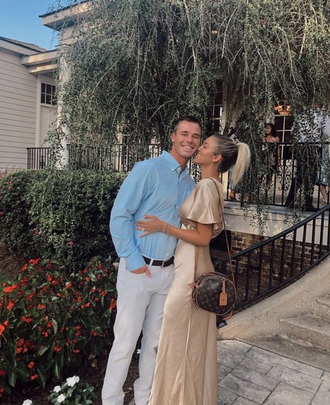 Sadie Robertson Huff, Couples Matching Outfits, Wedding Guests Photos, Sadie Robertson, Classy Couple, Summer Wedding Outfits, Wedding Couple Poses, Wedding Spring, Guest Attire