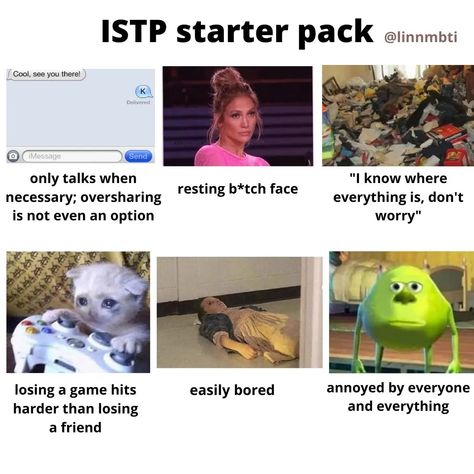 Mbti Istp Starter Pack, Istp Girl, Istp Infj, Istp Relationships, Mbti Istp, Istp Mbti, Istp Personality, Intj Intp, Intj Personality