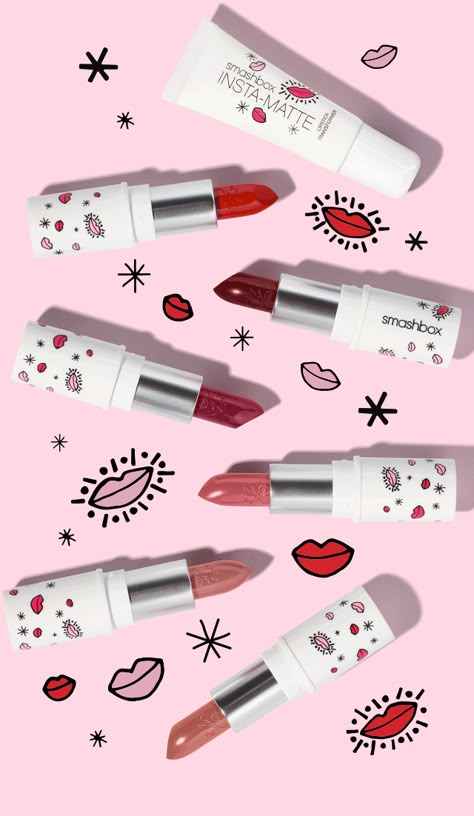 Email Gif, Holiday Lipstick, Ideas For Photography, Newsletter Inspiration, Smashbox Cosmetics, Cosmetic Creative, Lipstick For Fair Skin, Lipstick Designs, Cosmetics Photography