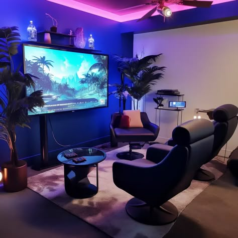 15 Game Room Ideas For Adults - HearthandPetals Apartment Game Room Small Spaces, Small Game Room Ideas Videogames, Apartment Game Room Ideas, Gaming Room Ideas For Men, Gaming Lounge Room Ideas, Den Game Room Ideas, Gamer Basement Ideas, Living Room Game Room Combo, Playroom For Adults