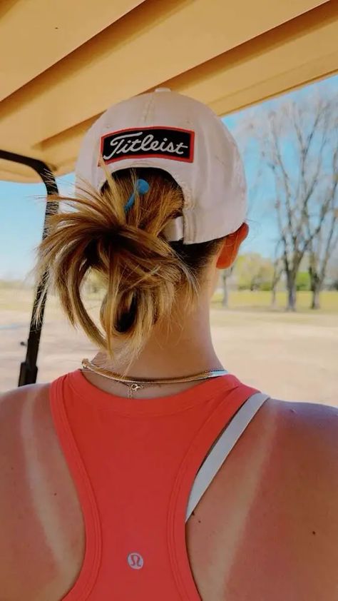 Golf Hairstyle Women Visor, Visor Short Hair, Cute Golf Hairstyles, Golf Hairstyle Women, Golf Hairstyle, Elegant Braids, Hairstyle For Short Hair, Hairstyle For Short, Twin Braids