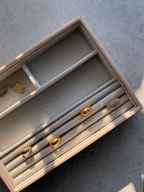 Box Storage Ideas, Jewelery Storage, Blush Jewelry, Stackers Jewellery, Jewellery Tray, Ikea Pax Wardrobe, Pax Wardrobe, Ikea Pax, 25th Birthday