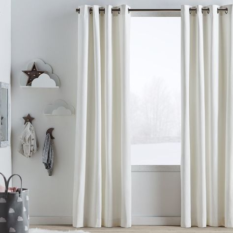 Curtain Rod Ends, Curtain White, Curtain Rings With Clips, Blackout Panels, Curtain Room, Best Sleep, Entryway Console Table, Sleeping Through The Night, White Curtains