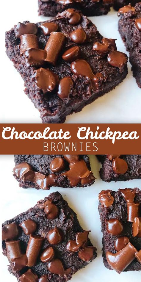 Sweet Chickpea Recipes, Chickpea Desserts, Chickpea Brownie, Chickpea Brownies, Snacks Gluten Free, Chocolate Ideas, Dessert Alternatives, High Protein Desserts, Super Snacks