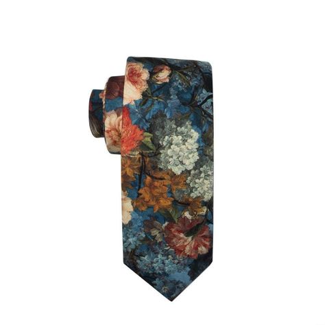 Wedding Ideas Floral, Floral Tie Wedding, Mens Floral Tie, Blue Floral Tie, Floral Necktie, Flower Tie, Wedding Groomsmen, Tie For Men, Cool Ties