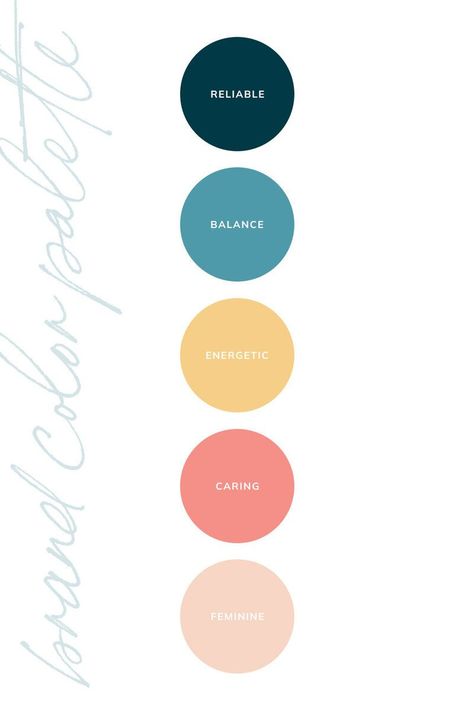 Virtual Assistant Color Palette, Counselling Branding, Happy Color Palette, Blog Color Palette, Peach Color Palettes, Blush Color Palette, Brand Colours, Color Palette Yellow, Branding Inspo