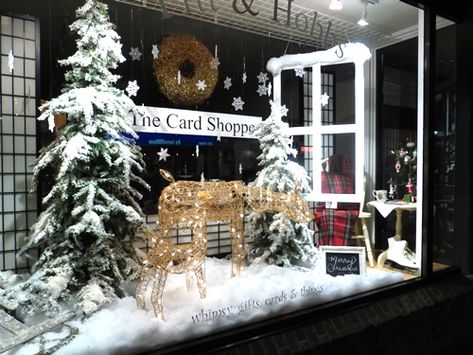 Winter Window Display, Christmas Window Displays, Christmas Shop Window, Store Front Windows, Holiday Window Display, Christmas Thoughts, Decoration Vitrine, Window Display Ideas, Christmas Vignettes