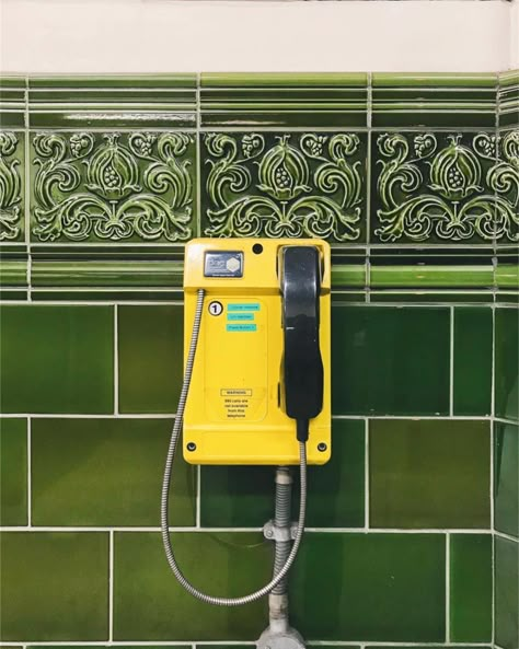 Yellow Telephone, Tube Stations London, Accidental Wes Anderson, Accidentally Wes Anderson, Wes Anderson Inspired, Wes Anderson Aesthetic, Anderson Aesthetic, Wes Anderson Style, London Underground Stations