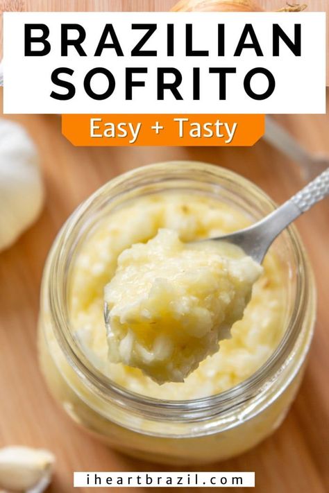 This Brazilian sofrito recipe not only saves you time when preparing savory meals, but it also serves as a foundation of incredible flavor that will take your recipes to the next level! | seasoning recipe | brazilian recipes | brazilian food | recipe for sofrito Pizza Aesthetic Wallpaper, Reheat Pizza In Air Fryer, How To Reheat Pizza, Wallpaper Pizza, Pizza In Air Fryer, Sofrito Recipe, Brazilian Bbq, Reheat Pizza, Pizza Aesthetic