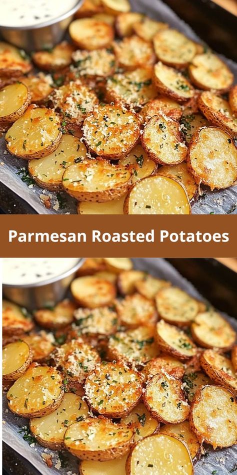 Paprika Roasted Potatoes, Sides To Go With Dinner, Potatoes Parmesan Baked, Recipe For Potatoes Side Dishes, Oven Baked Russet Potatoes, Smashed Potatoes Russet, Buttery Potatoes In Oven, Sheet Pan Parmesan Potatoes, Potatoes Oven Recipes