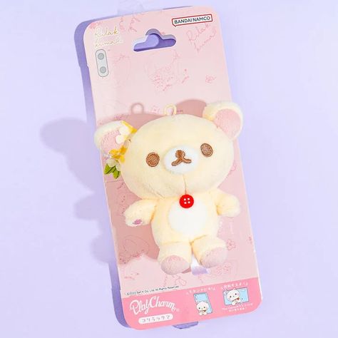 Korilakkuma looks super cute with flowers on her ear! Attach this mini plush charm to your smartphone case using the hook for a dose of kawaii. It doesn't matter what phone model you have! You can also use it as a phone stand. Charm size: Approx. 7.5 cm x 10 cm x 5 cm Comes with a loop for attaching a ball chain Cute Collectibles, Eat Muffs, Rilakkuma Stuff, Rilakkuma Plush, It Doesn't Matter, Bead Charms Diy, Super Kawaii, Kawaii Shop, The Hook