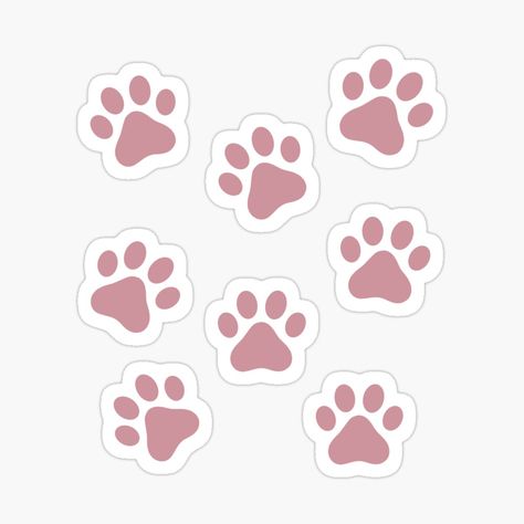 Red Paw Print, Paw Sticker, Pink Paw Print, Laptop Decoration, Homemade Stickers, Paw Print Stickers, Pink Paws, Cute Laptop Stickers, Scrapbook Stickers Printable