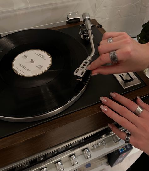 #records #vinyl #music #aesthetic #ring #rings #winter #autumn Aesthetic Ring, Vinyl Aesthetic, Aesthetic Old, Records Vinyl, Vinyl Music, Music Aesthetic, Old Money, Money, Vinyl