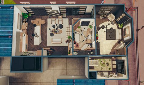 Culpepper House, Sims Gallery, Houses Layout, Sims 4 Floor Plans, Sims 4 Floor, Sims 4 Houses Layout, Apartment Layouts, San Myshuno, Home Layouts