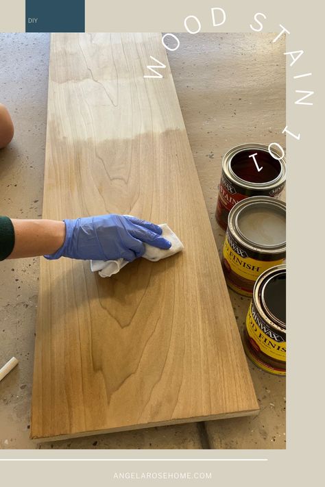 Perfect Stain Color, Minwax Wood Stain, Best Wood Stain, Minwax Stain Colors, Diy Wood Desk, Weathered Oak Stain, Angela Rose, Special Walnut Stain, Natural Stain Wood