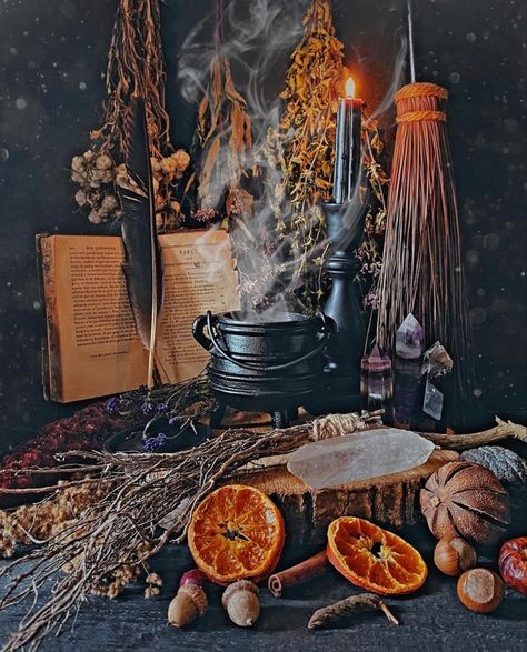 Banishing Spells, Green Witch Aesthetic, Witchy Academia, Witches Cottage, Unhealthy Habits, Autumn Witch, Cottage Witch, The Cauldron, Nature Projects