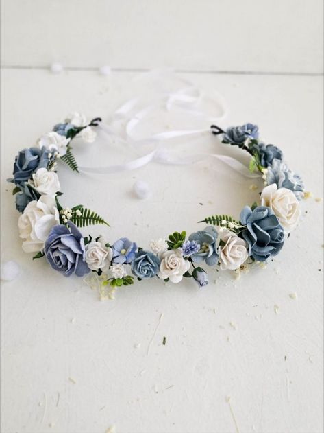 Wedding Wreath, Wedding Tiara by Plannerkz. Bridal Hair Vine, Wedding Headpiece, Flower Crown, Mother of the Bride, Bridal Crown, Flower Tiara. This bridal tiara is a great wedding accessory. Our flower crowns will complete your bridal outfit on this special day! Flower Crown Flower Girl, Crown Wreath, Bridal Hair Pieces Flower, Bridesmaid Crown, Blue Flower Crown, White Flower Crown, Wedding Flower Crown, Baby Flower Crown, Flower Hair Pieces