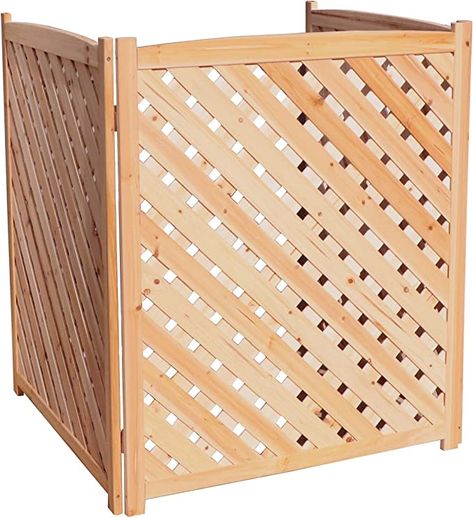 Amazon.com: Xeeol Privacy Screen, 3 Panels Wood Fencing for Yard, Patio Lattice Panels for Outside, No Dig Fence Freestanding, Hide Outdoor Air Conditioner and Trash Enclosure : Patio, Lawn & Garden Wood Trellis Design, Trash Enclosure, Outdoor Ac Unit, No Dig Fence, Lattice Panels, Trash Can Storage, Outdoor Air Conditioner, Privacy Fence Panels, Wood Fencing