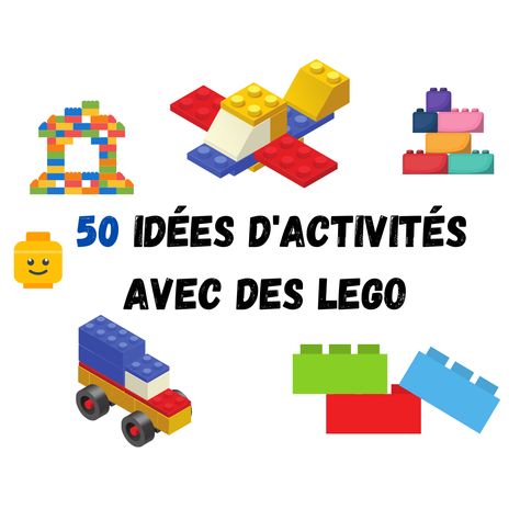 50 activités ludoéducatives avec des briques Lego© – Papa positive ! Lego Crafts For Kids, Lego Basic, Construction Lego, Lego Craft, Lego Construction, Lego Duplo, Kindergarten, Crafts For Kids, Lego