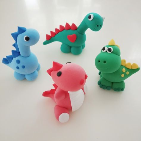 Plastalina Modeling Clay Ideas, Clay Toys Diy, Play Dough Ideas Animals, Clay Dinosaur Tutorial, Cute Little Clay Things Easy, Clay Animals Easy Step By Step, Playdoh Ideas Creative, Clay Modeling Ideas, Play Dough Sculptures